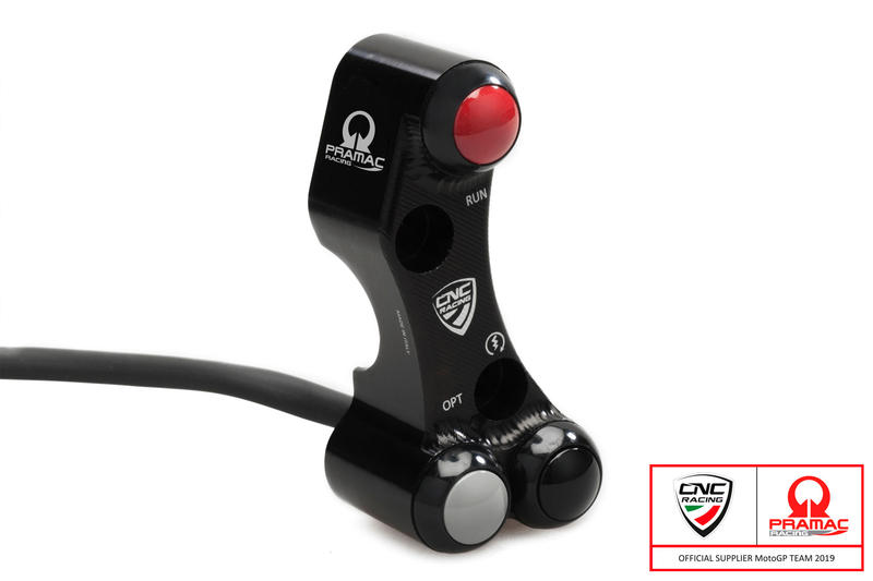 CNC Racing PRAMAC RACING LIMITED EDITION Right Hand Side Billet Switch for use with Brembo Forged & Billet Brake Master Cylinders for Ducati's CNC Racing PRAMAC RACING LIMITED EDITION Right Hand Side Billet Switch for use with Brembo Forged & Billet Brake Master Cylinders for Ducati's